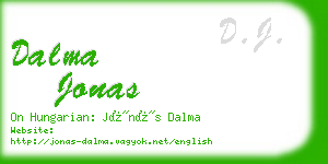 dalma jonas business card